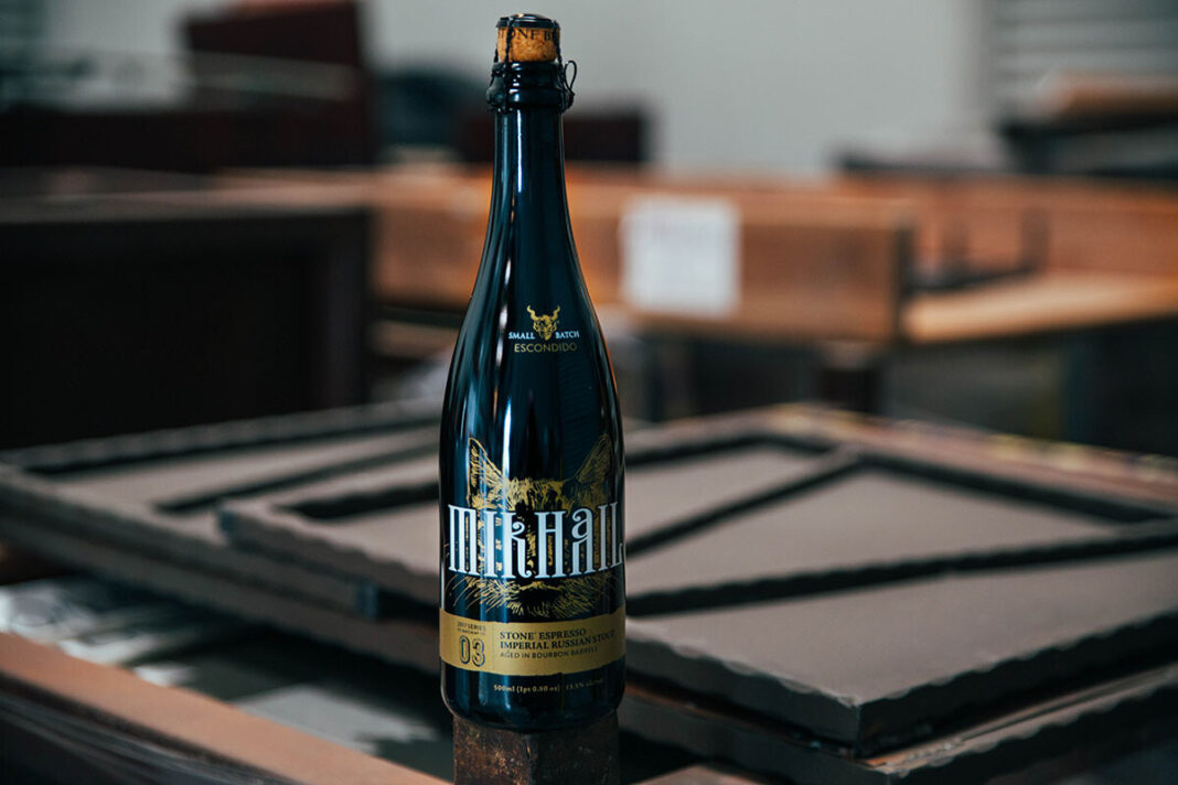 A clear, beautiful photo of a bottle of Fyodor beer from Stone Brewing A clear, beautiful photo of a bottle of Fyodor beer from Stone Brewing