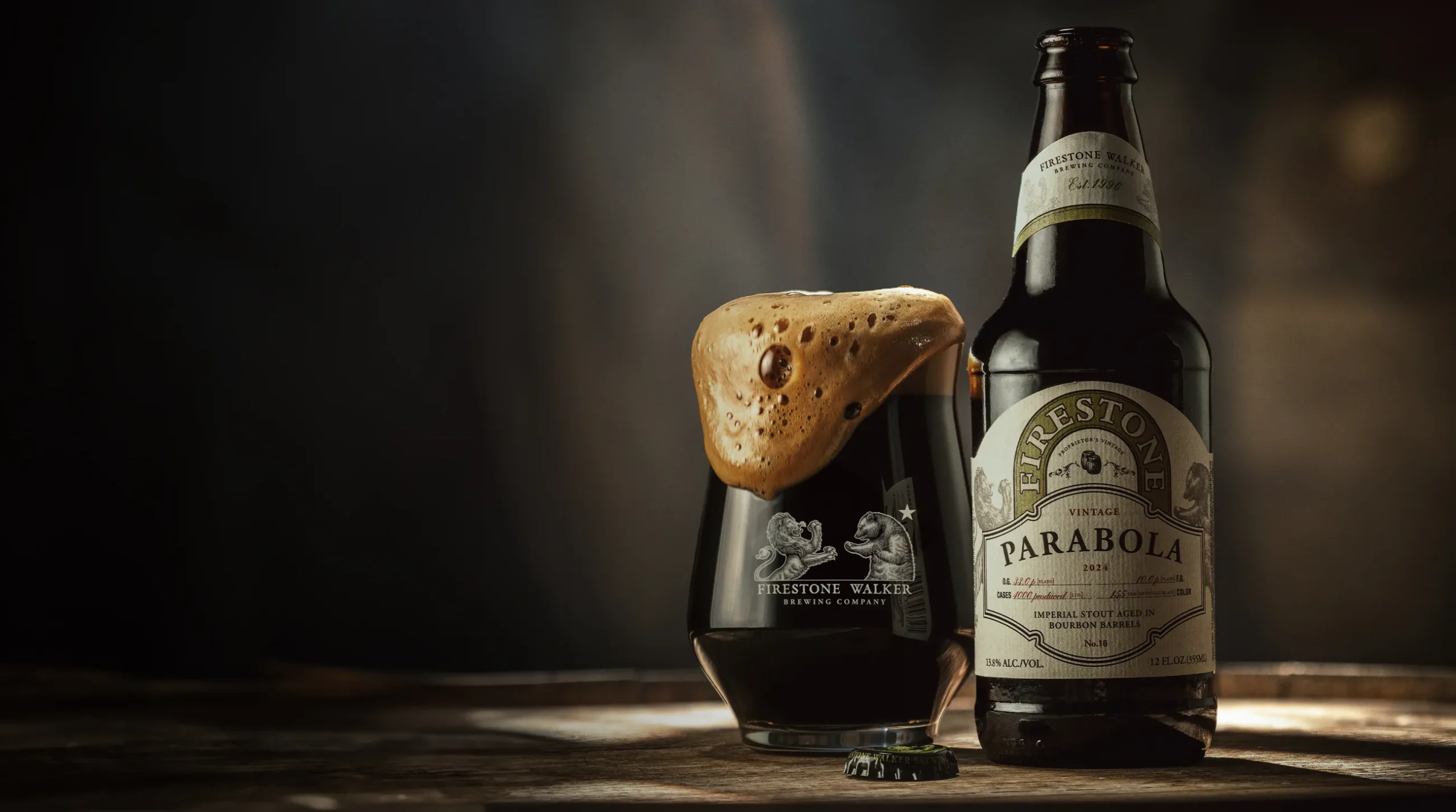 A glass of Parabola beer with a smooth malt layer that exudes a strong aroma of chocolate and scaled coffee - Parabola: The Emotional Taste Journey of Russian Imperial Stout