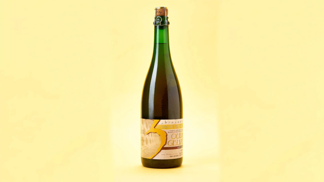 Image of Oude Geuze Vintage bottle, a prominent product of Brouwerij 3 Fonteinen with luxurious design.