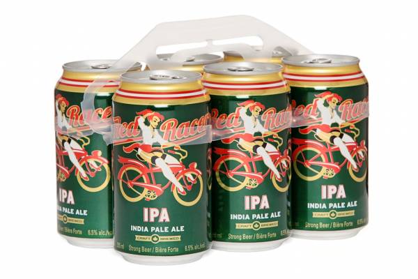 Red Racer IPA bottle features red racer design