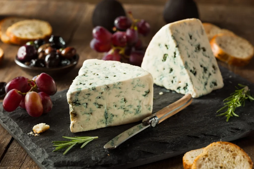Blue cheese slices with a glass of IPA beer suggest a sophisticated combination 1024x683 - Burton Baton – A Masterpiece of Artistic Beer