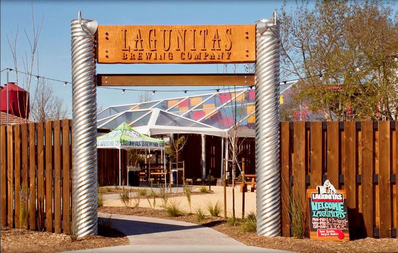 The whole scene outside Lagunitas Brewing Company in Petaluma California - A Little Sumpin' Sumpin' Ale: A Very American Story