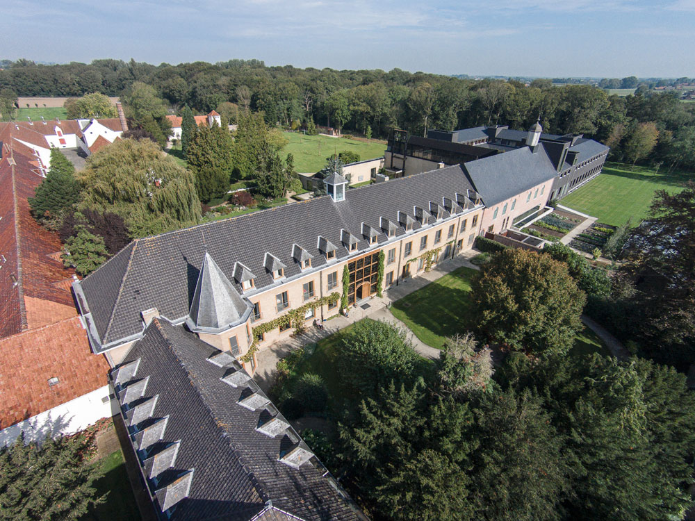 Trappist Westvleteren Blond: Belgian Beer From a Hundred-Year-Old Abbey Sint Sixtus Monastery where the Trappist monks brew beer in the peaceful countryside of Belgium - Trappist Westvleteren Blond: Belgian Beer From a Hundred-Year-Old Monastery