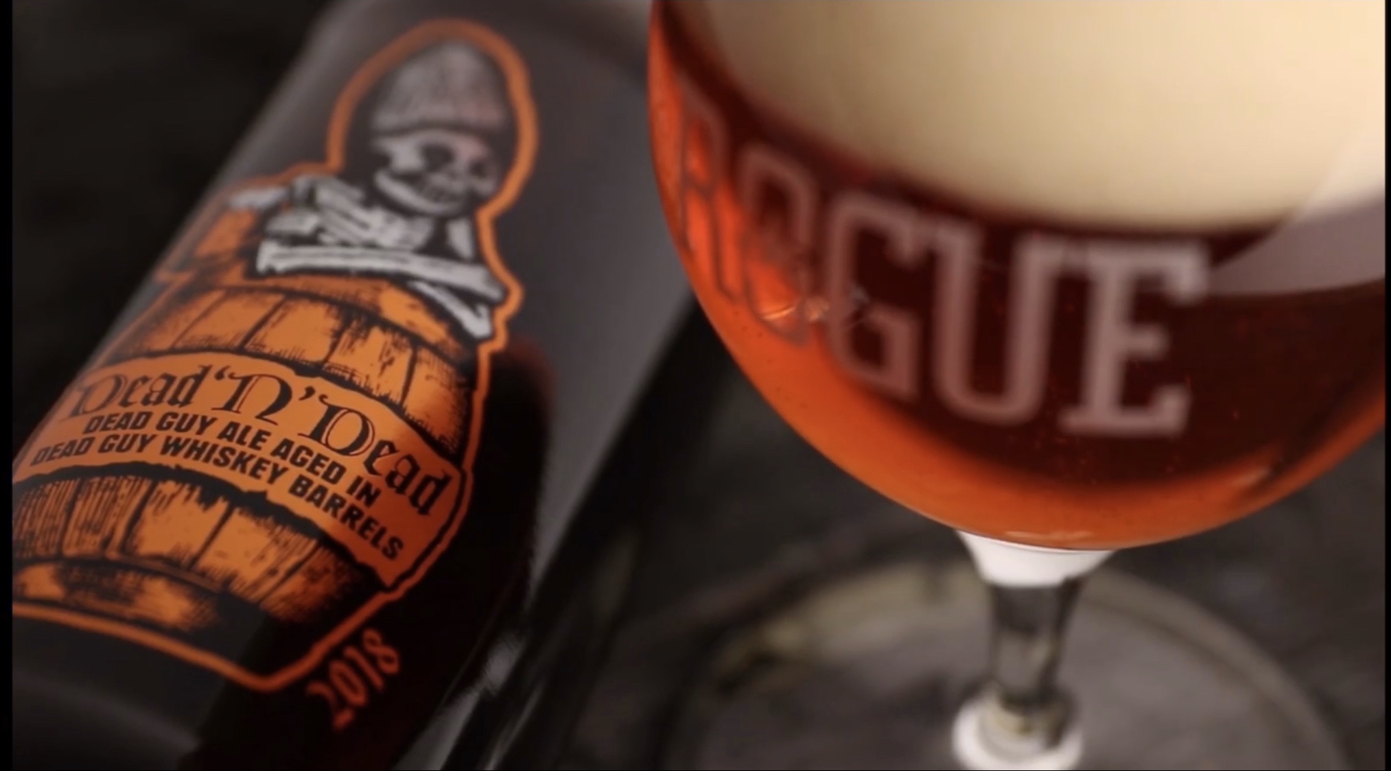 I need a glass of Dead N Dead ale with finely ground beer to create a feeling of wanting to enjoy 1 - Dead 'N' Dead: Maibock Meets Art