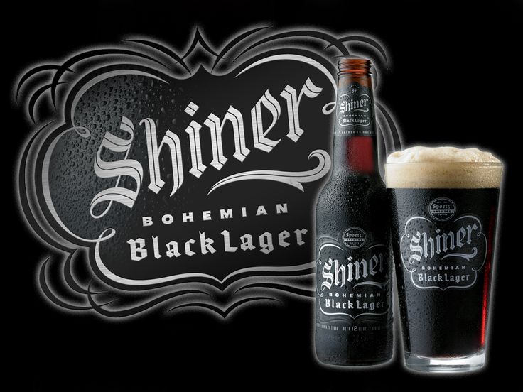 Image of Shiner Bohemian Black Lager beer bottle with distinctive packaging design.