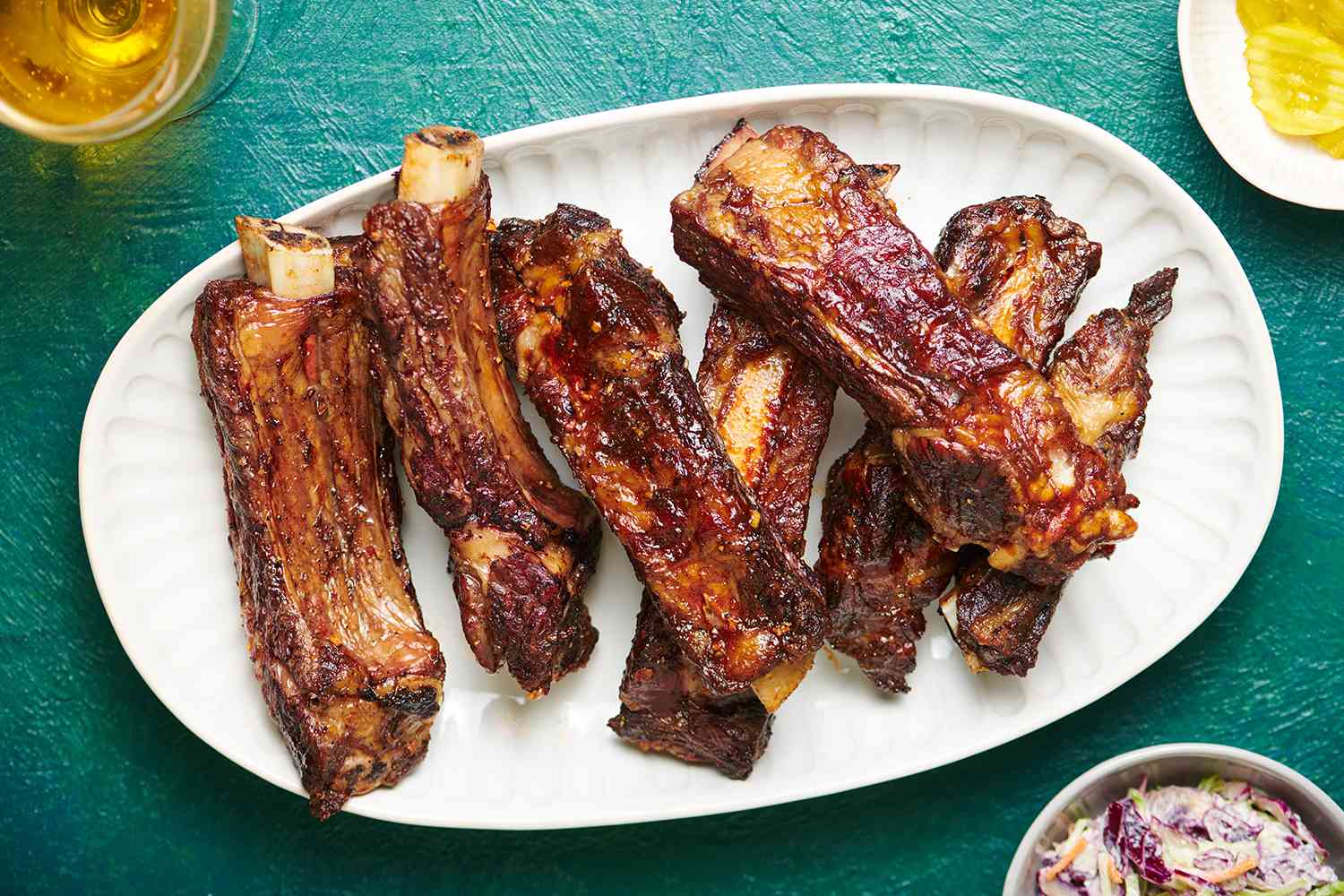Delicious grilled pork ribs go well with Samuel Adams Honey Queen beer - Samuel Adams Honey Queen - Imprint From Boston