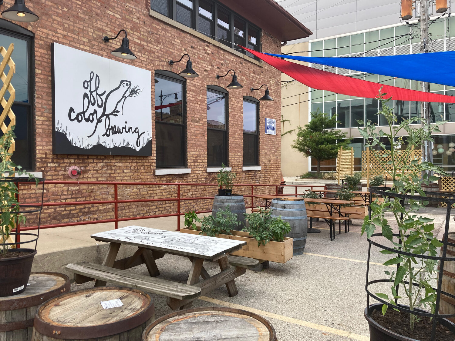 Off Color Brewing's Chicago brewery showcases a modern and creative production space - Dino S'mores: Off Color Brewing's Sweet Declaration.