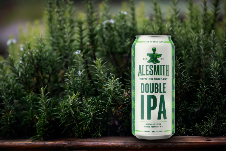 AleSmith Double IPA can close up