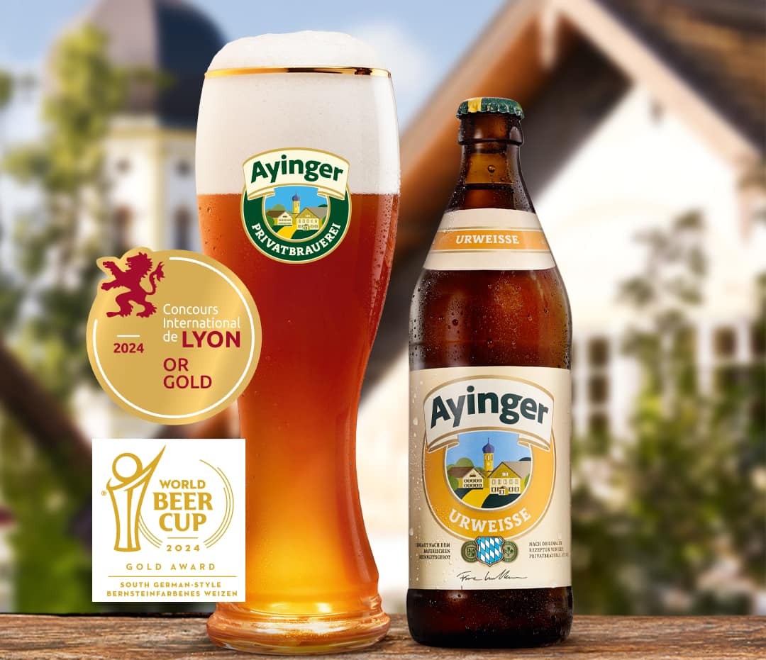 Auch im Bierbereich hat Ayinger Urweisse prestigeträchtige Titel errungen - Ayinger Urweisse: Das Liebeslied des Schwarzweizens im modernen Leben