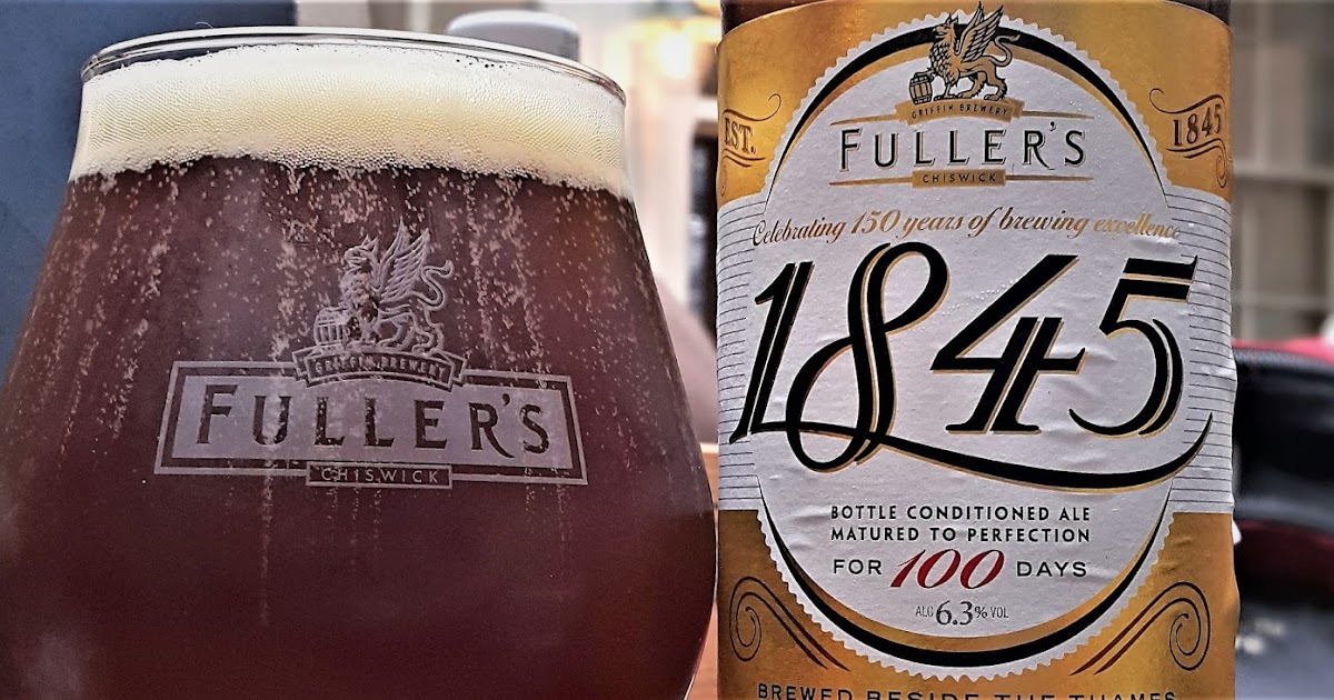 Die Verpackung der Bierflasche von 1845 zeigt deutlich den Geist von Fullers in Rot – 1845: Die Seele Londons ist in jedem Tropfen Gold enthalten