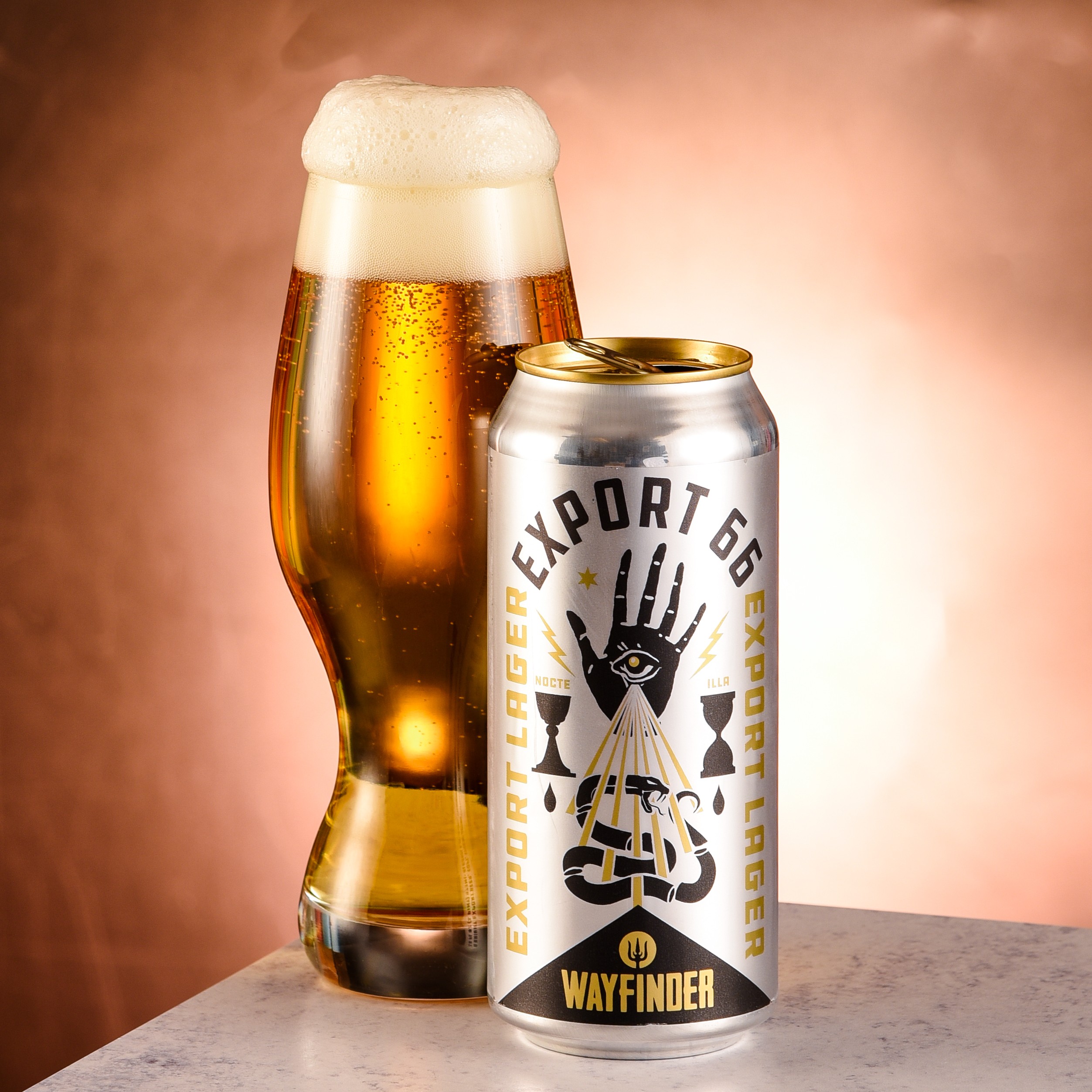 Das Bier hat eine tiefe Bernsteinfarbe wie das Licht aus der Tiefe, um die Wärme des Malzes hervorzurufen - Export 66: Oregon Gold Drop bringt die Essenz des deutschen Lagers