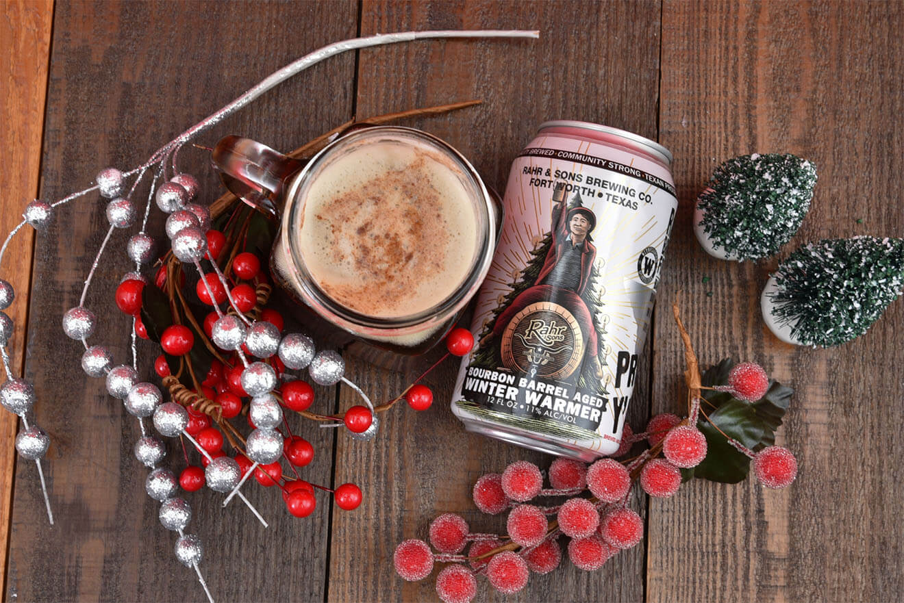 Bourbon Barrel Aged Winter Warmer hat ein modernes und äußerst attraktives Design - Winter Warmer: Die Geschichte von Warming Golden Sunshine