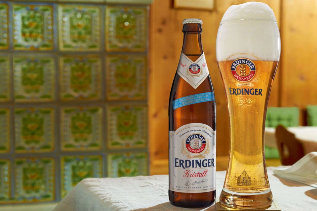Erdinger Weissbier Kristallklar The Transparent Pearl of the Sea