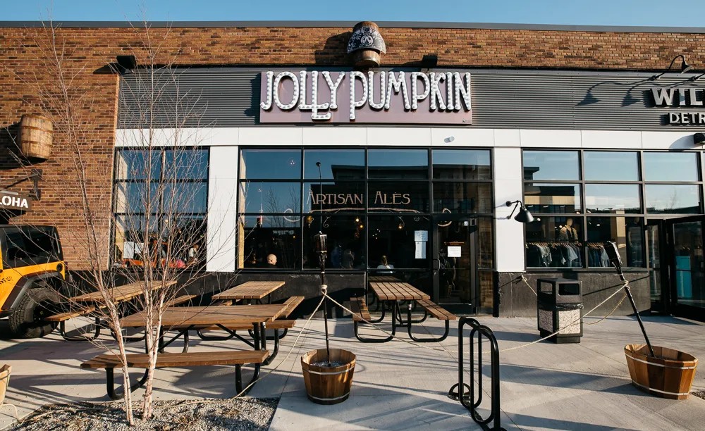 Exterior image of the modern Jolly Pumpkin Artisan Ales brewery - Bière De Mars: A Journey Through the Century of Drunk Yeast