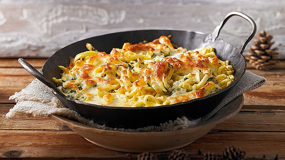 Kasespatzle – a long and fat German cheese dish to end a party in full sweetness - Weihenstephaner Festbier: Filtered From Ancient Values
