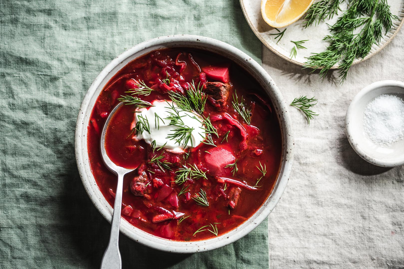 Russian borscht with black bean soup and beer is both warm and nostalgic - Baltika #9 Extra: The Ego of Boldness