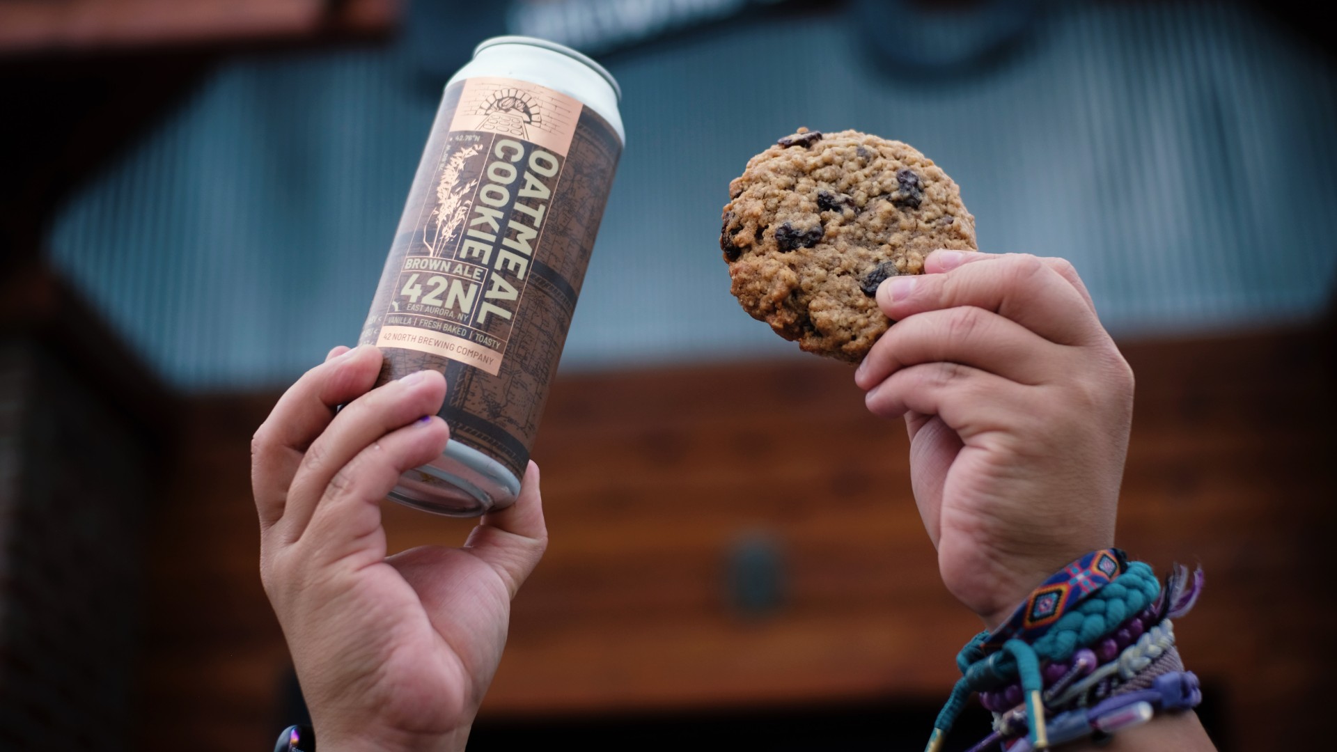 Oatmeal Raisin Cookie Brown Ale from Cigar City Brewing has a very unique design - Oatmeal Raisin Cookie Brown Ale: Awakening Memories