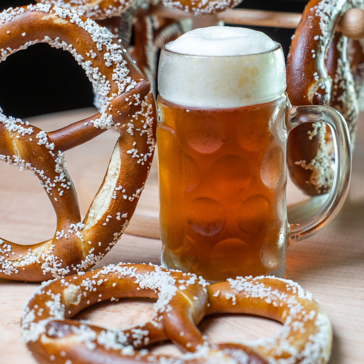 Crispy pretzels with creamy cheese sauce go perfectly with this beer - Mecktoberfest: The Essence of Pure German Beer in Every Sip