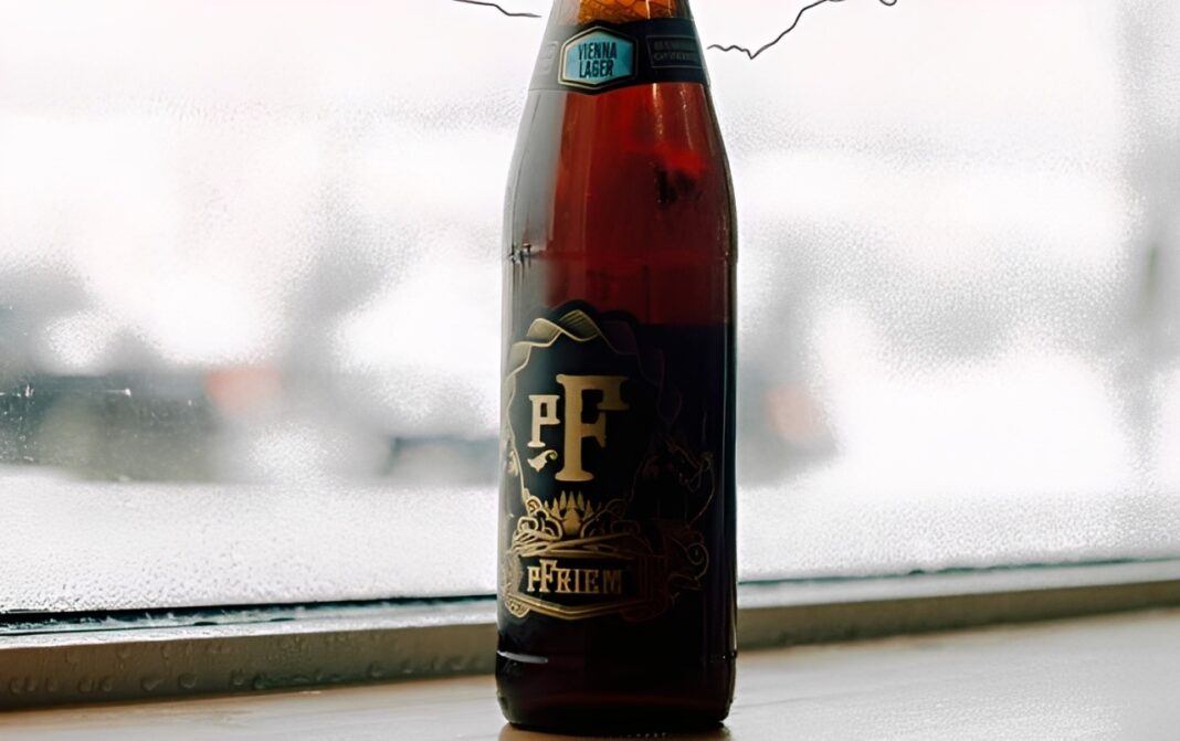 Traditionelles Wiener Lager Hefebier in einer modernen Verpackung