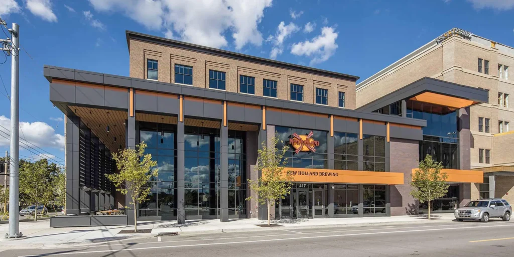 AB Breweries New Holland Brewing Außenansicht 1 Banner 1024 x 512 – Dragon's Milk Bourbon Barrel-Aged Stout: Eine Geschichte des Eichenfassgeschmacks