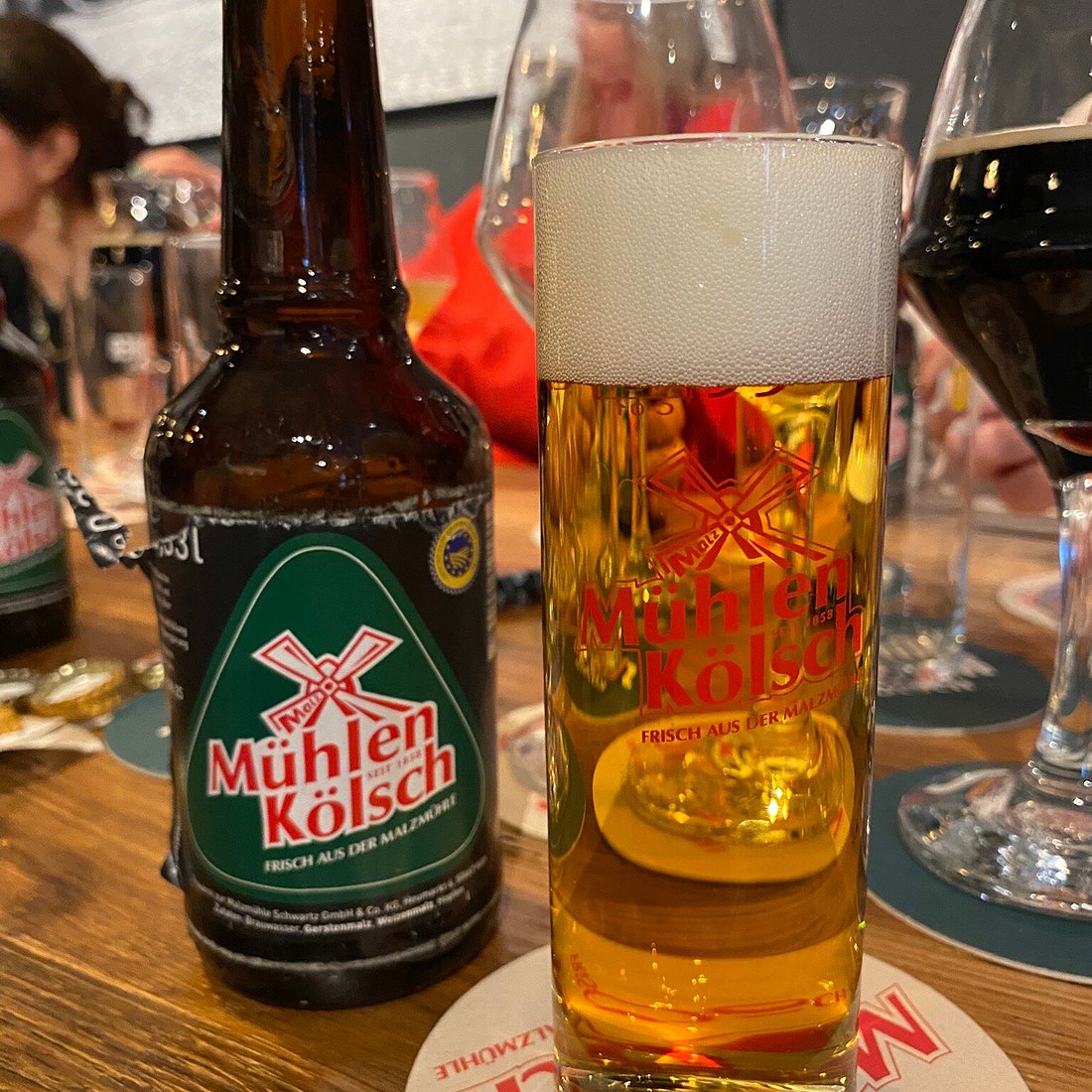 The beer has the most golden color, like early sunlight filtered through a glass, so clear that you can see the joy behind the fine powder - Mühlen Kölsch: The Soul of Cologne in Every Drop of Gold