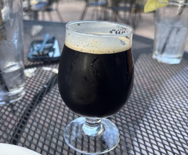 The beer has a deep black color like the night sky, without the white light reflecting a ruby color when held up to the light - Epitome: The Beer Can That Breaks All Standards