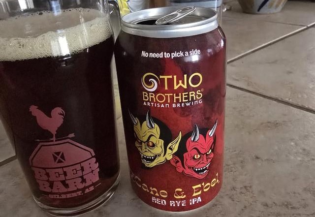 The beer has a warm, coppery color behind it, like the sunset in the afternoon through the glass window, both strong and gentle - Cane & Ebel: Conquering the World From a Brotherly Love