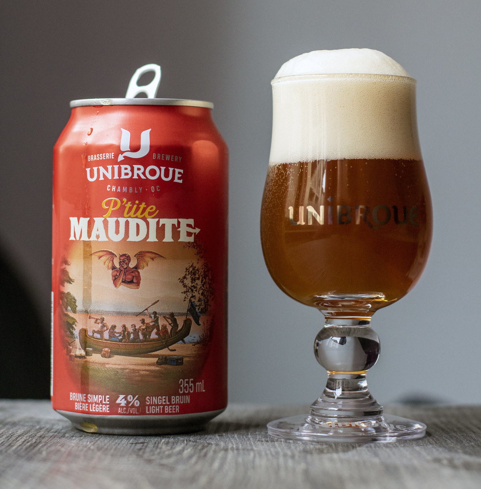 The beer has a reddish brown color that shines like a rich copper pearl - P'tite Maudite: The Crimson Muse of Quebec