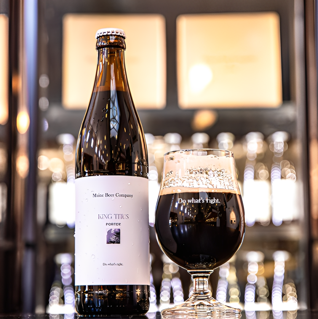 Bia nay co mau den dam hoac nau sam SRM 30 phu len minh lop bot nau kem day min nhu nhung dam may mua thu - King Titus: Cảm X&uacute;c Từ Những Hạt Malt Đen Huyền B&iacute;