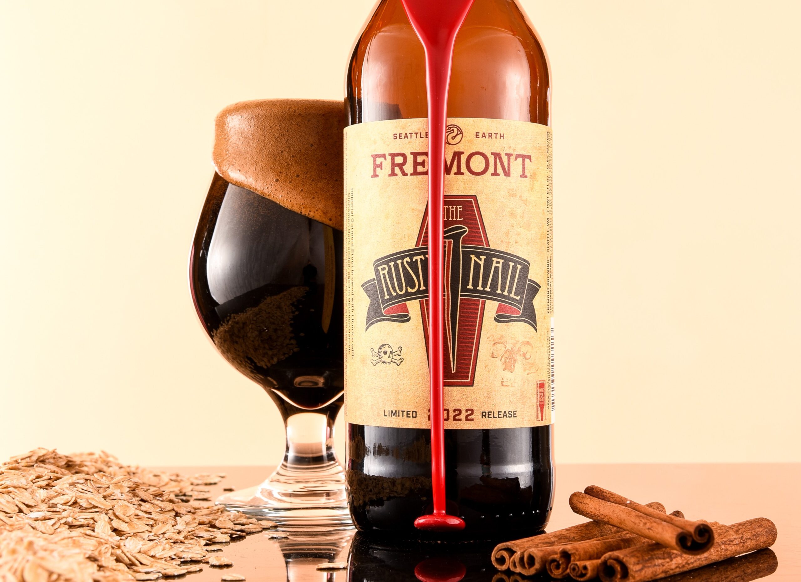 This beer has a dark, transparent color like asphalt under scaled sunlight - The Rusty Nail: Lost in the Seductive Black Dream