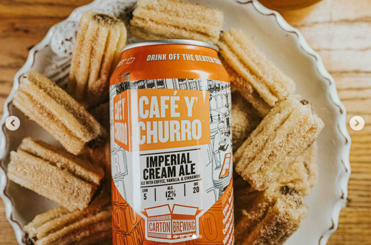 Cafe Y Churro has a very detailed and aesthetically pleasing packaging design with the main color being orange - Cafe Y Churro: Beer Yeast Lulls the Soul with Sweet Taste