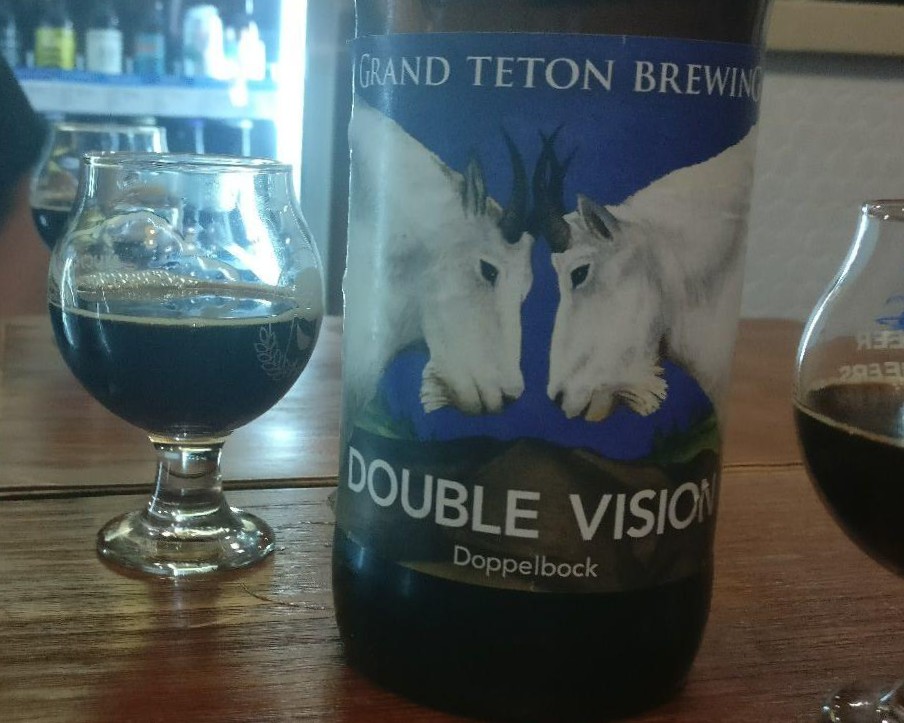 Double Vision Doppelbock has a very unique design of two letters facing each other 1 - Double Vision Doppelbock: The Yeast From The Wrinkles Of Time