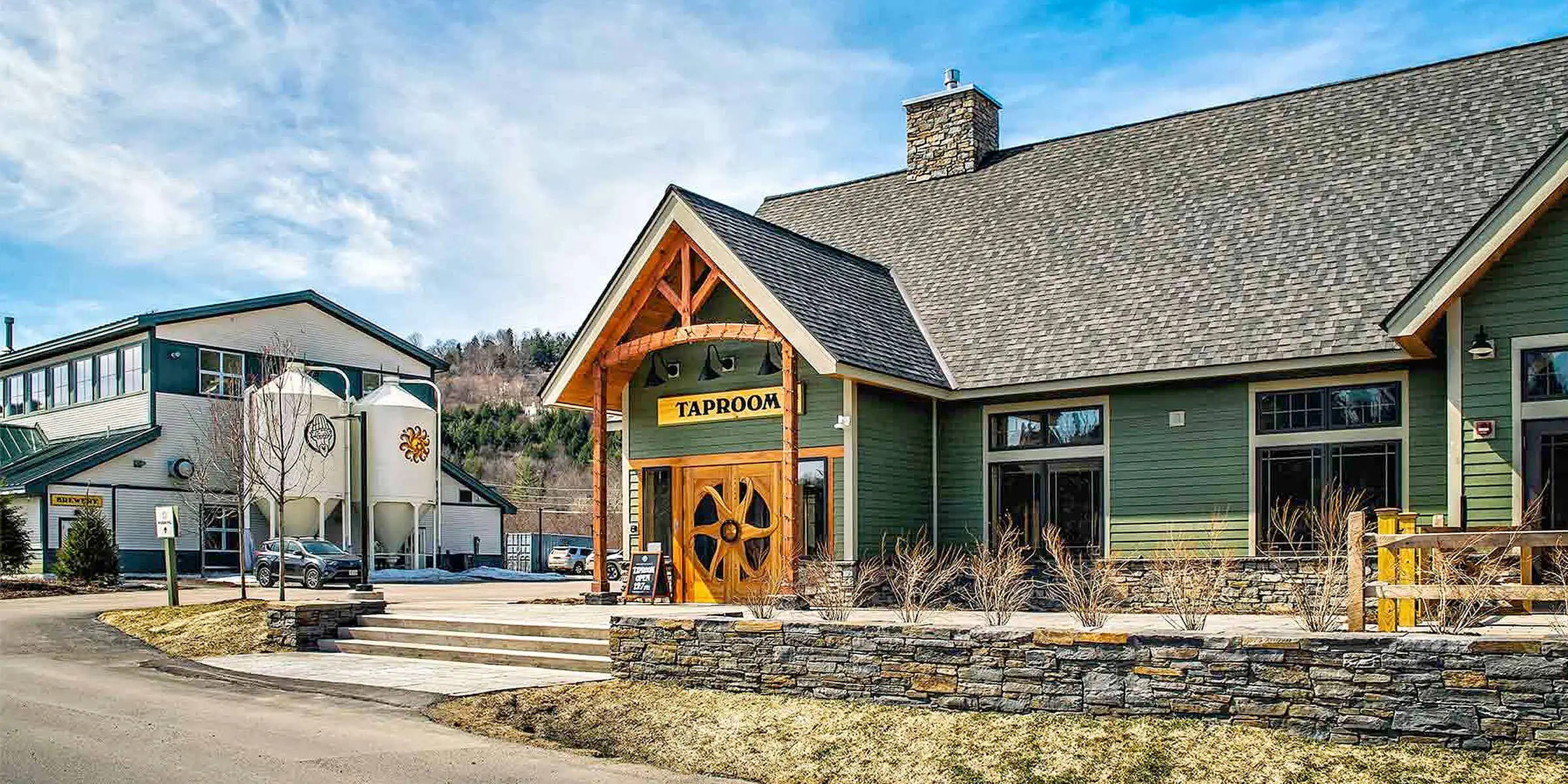 Lawsons Finest Liquids Brewery Exterior View - Nitro Stout: Seductive Dark Night In Every Drop Of Vermont Beer