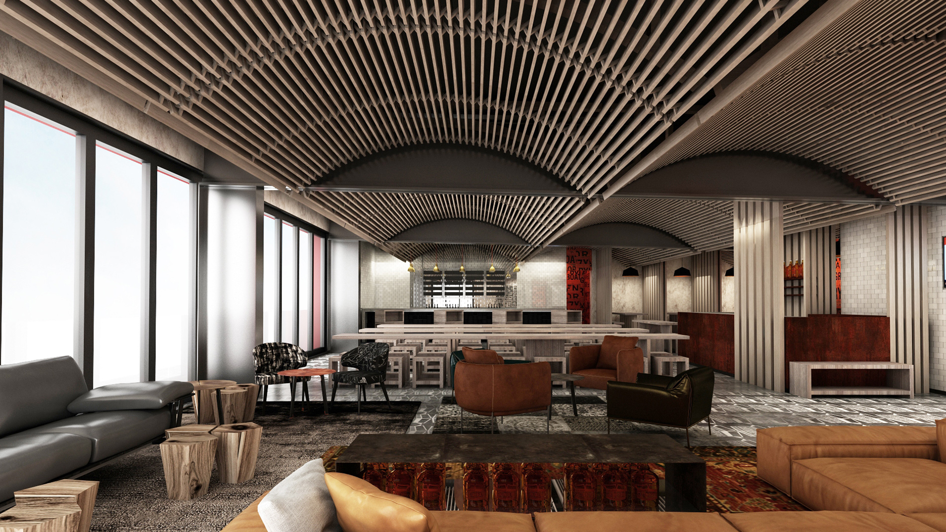 The modern and airy interior of Carton Brewing Company - Caffé Corretto: Bold New Jersey Coffee