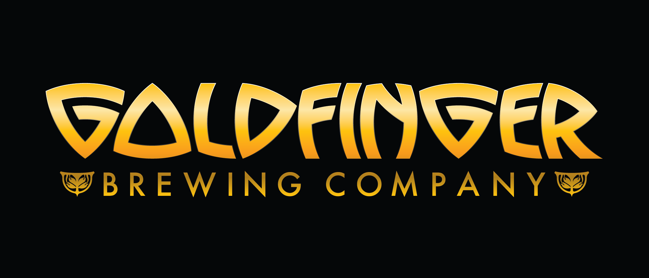 Unique logo is the symbol of Goldfinger Brewing Co - Black Lager: Journey From Darkness to Essence