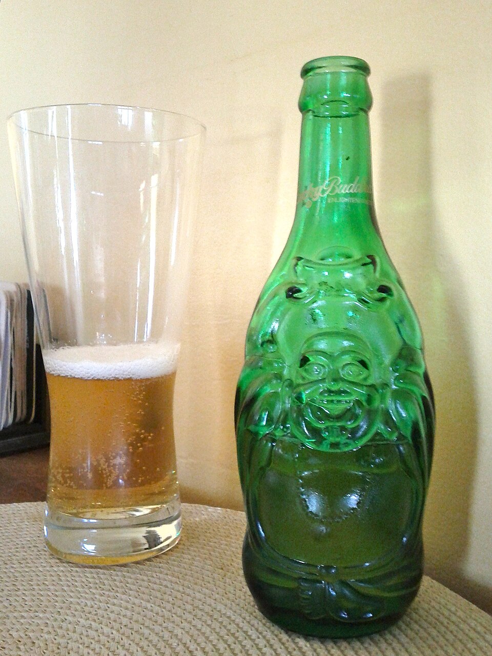 Its color is a cross between warm rum and pure gold - Lucky Buddha Enlightened Beer: Golden Rice For A Peaceful Soul