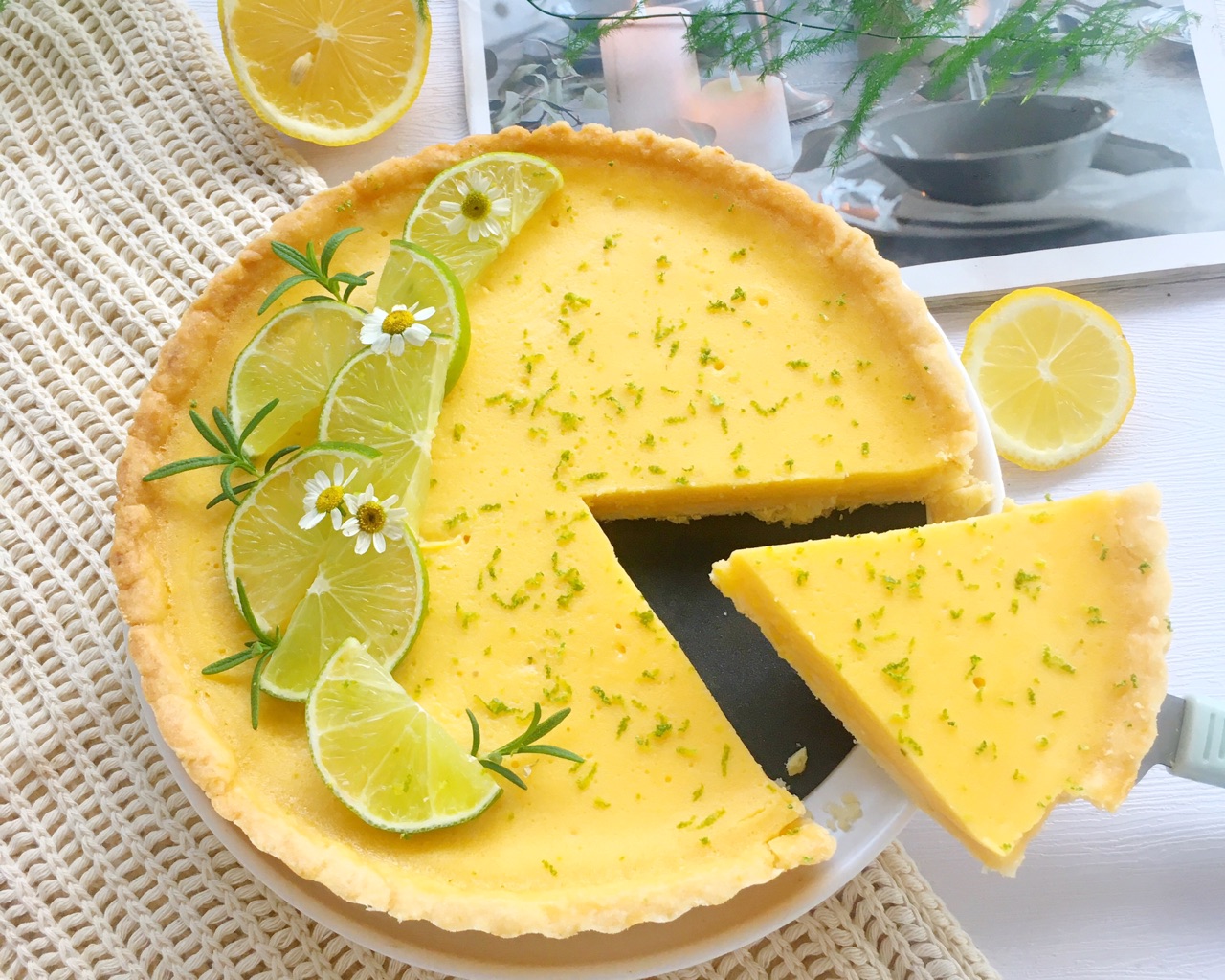 This delicious lemon tart is perfect to enjoy with this dish - Summer Shandy: Sweet Breath of the Golden Summer