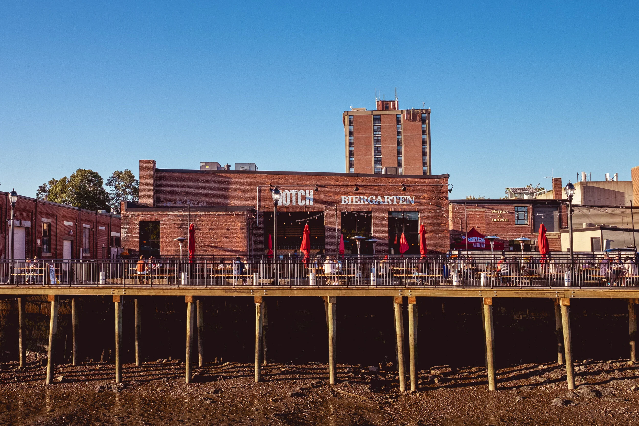 Notch Brewing Brewery viewed from the opposite bank - Notch Rotbier: An Emotional Journey in Franconian Red