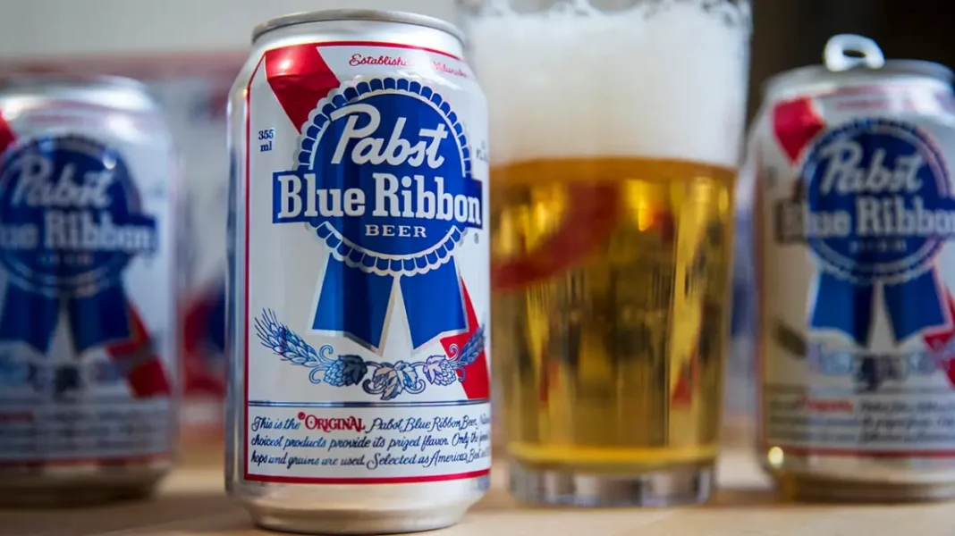 Echte Pabst Blue Ribbon Bierdose