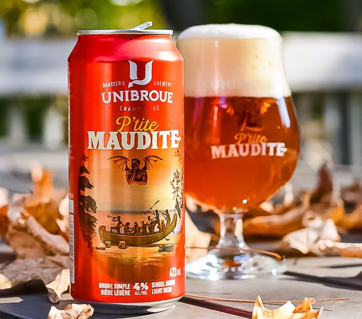 Ptite Maudite has a striking design with an impressive red-orange color - P'tite Maudite: The Crimson Muse of Quebec