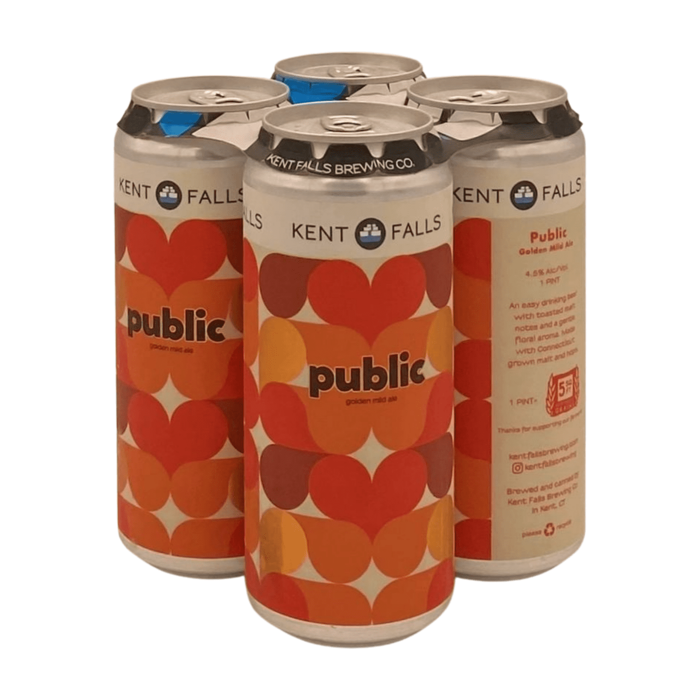 Publikum: Sanfte Philosophie in der Welt des Bieres Public hat ein modernes Bierdosendesign mit wechselnden Farben - Public: Sanfte Philosophie in der geschäftigen Bierwelt