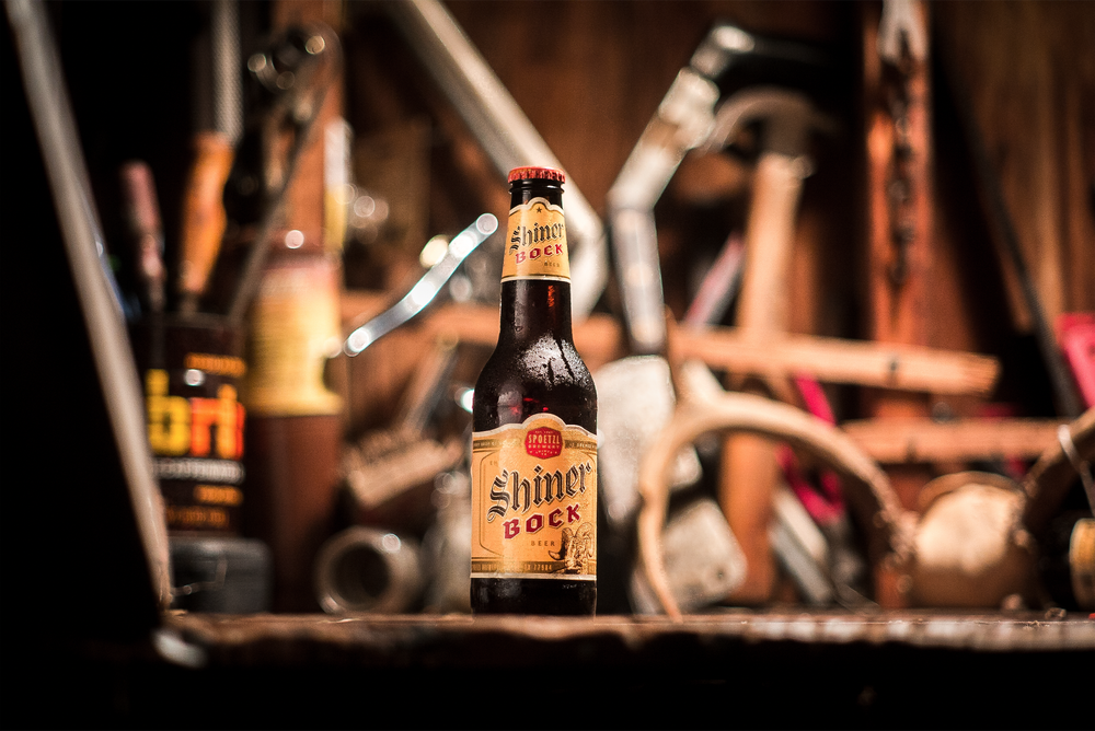 Echte Shiner Bock Bierflasche