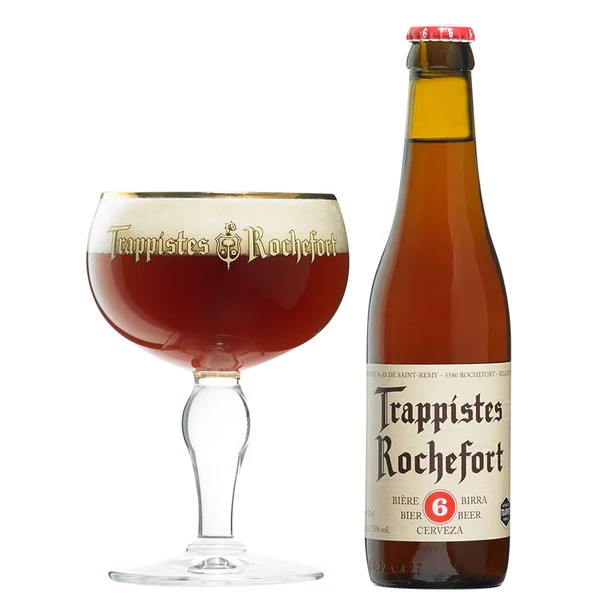 Trappistes Rochefort 6 co thiet ke chai bia nhan manh vao ten bia va so 6 duoc lam noi bat - Trappistes Rochefort 6: Vi&ecirc;n Ngọc Trappist Dịu D&agrave;ng Giữa Biển Bia