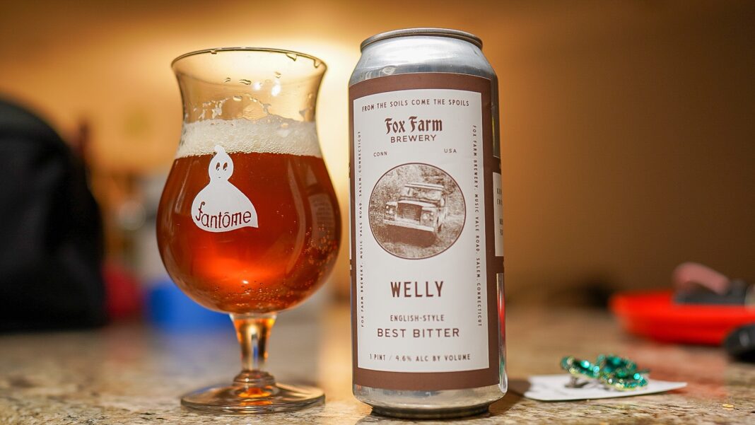 Welly, die Essenz englischen Biers, rein in jedem Tropfen Gold