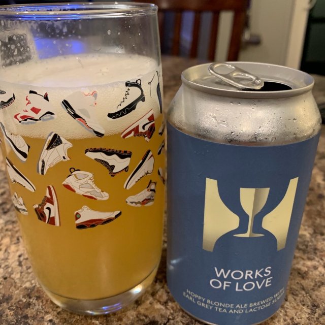 Works Of Love Earl Grey Tea has a simple but not flashy beer can design - Works Of Love: Conquering Hearts With Magical Simplicity