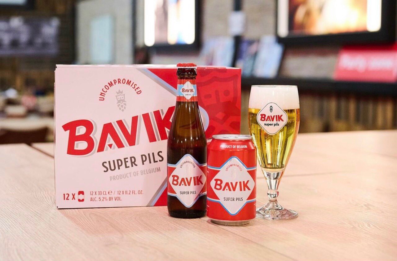 Bavik Super Pils has attractive red-colored beer bottle and can design - Bavik Super Pils: The Gold Standard of Purity
