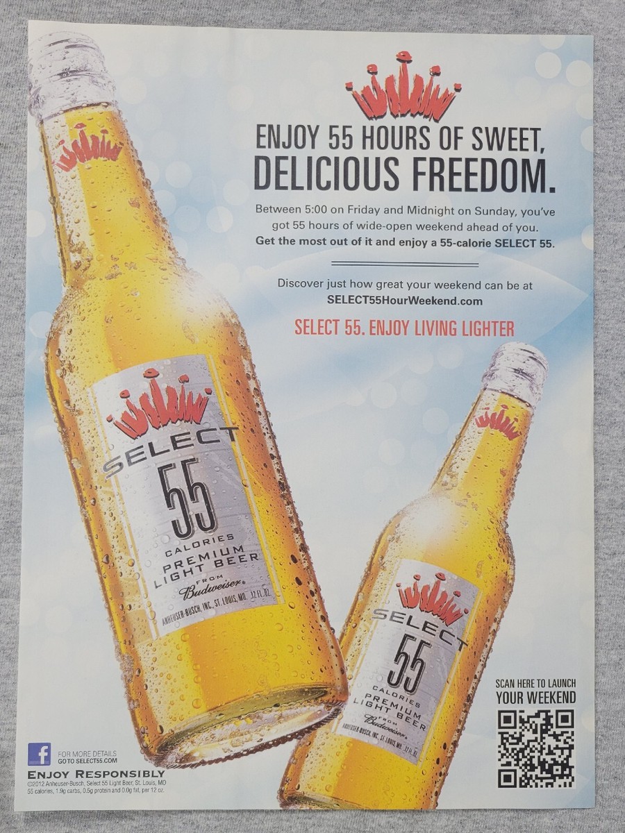 Bia co mau sac vang rom nhat tinh khoi trong vat den muc co the nhin xuyen qua - Budweiser Select 55: H&agrave;nh Tr&igrave;nh Chạm V&agrave;o Đ&aacute;m M&acirc;y