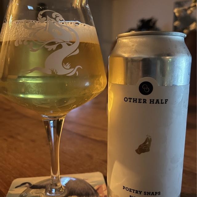 The beer has a deep golden color, the golden light is as clear as a sunny morning - Poetry Snaps: Variations on the Golden Straw Scale