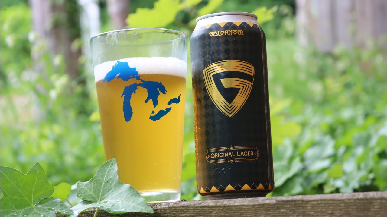 This beer has a rich golden color that sparkles like a piece of amber when poured into a glass - Goldfinger Original Lager: Golden Light To Awaken The Soul