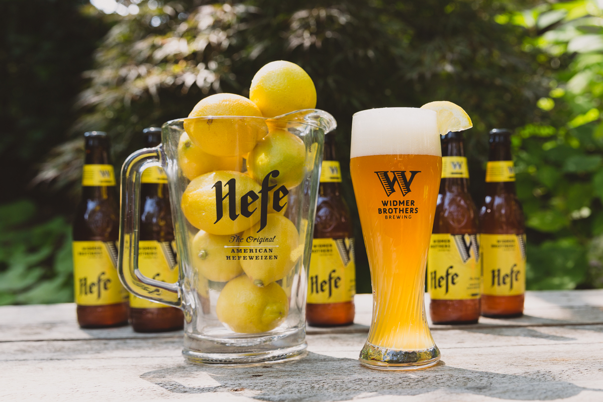 The beer has a rich, golden color like a golden lady who has been aged for a long time - Hefe: Fate Shakes the Beer Village